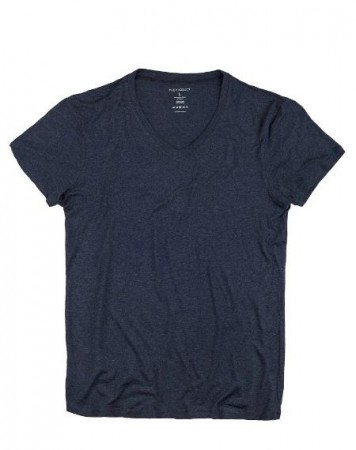 THE PRODUCT - V-Neck T-Shirt (Men’s style) - Blue Melange