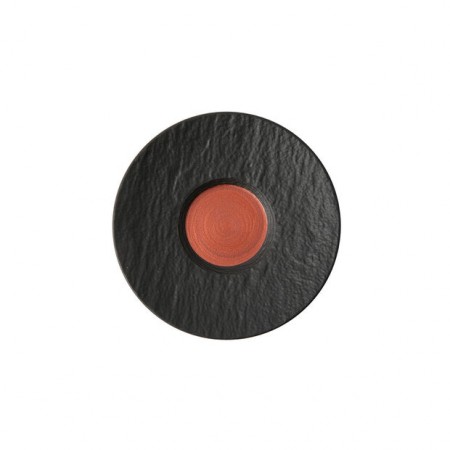 VILLEROY & BOCH - MANUFACTURE ROCK GLOW - COPPER - BLACK - COFFEE CUP SAUCER - 15.5 x 15.5 x 2 cm